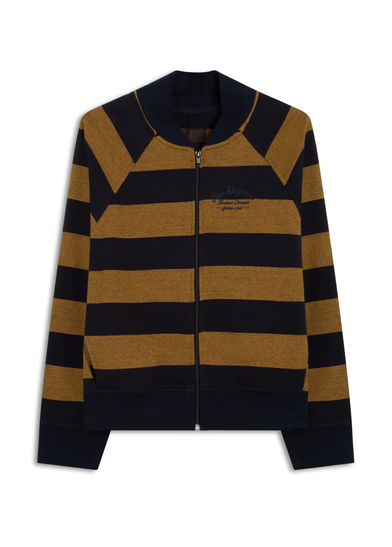 Moletom Fleece Striped Game Club Zíper Bamboo