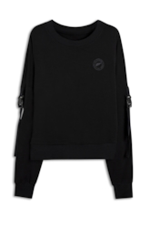 Moletom Fleece Utilitary Detail Ml Preto