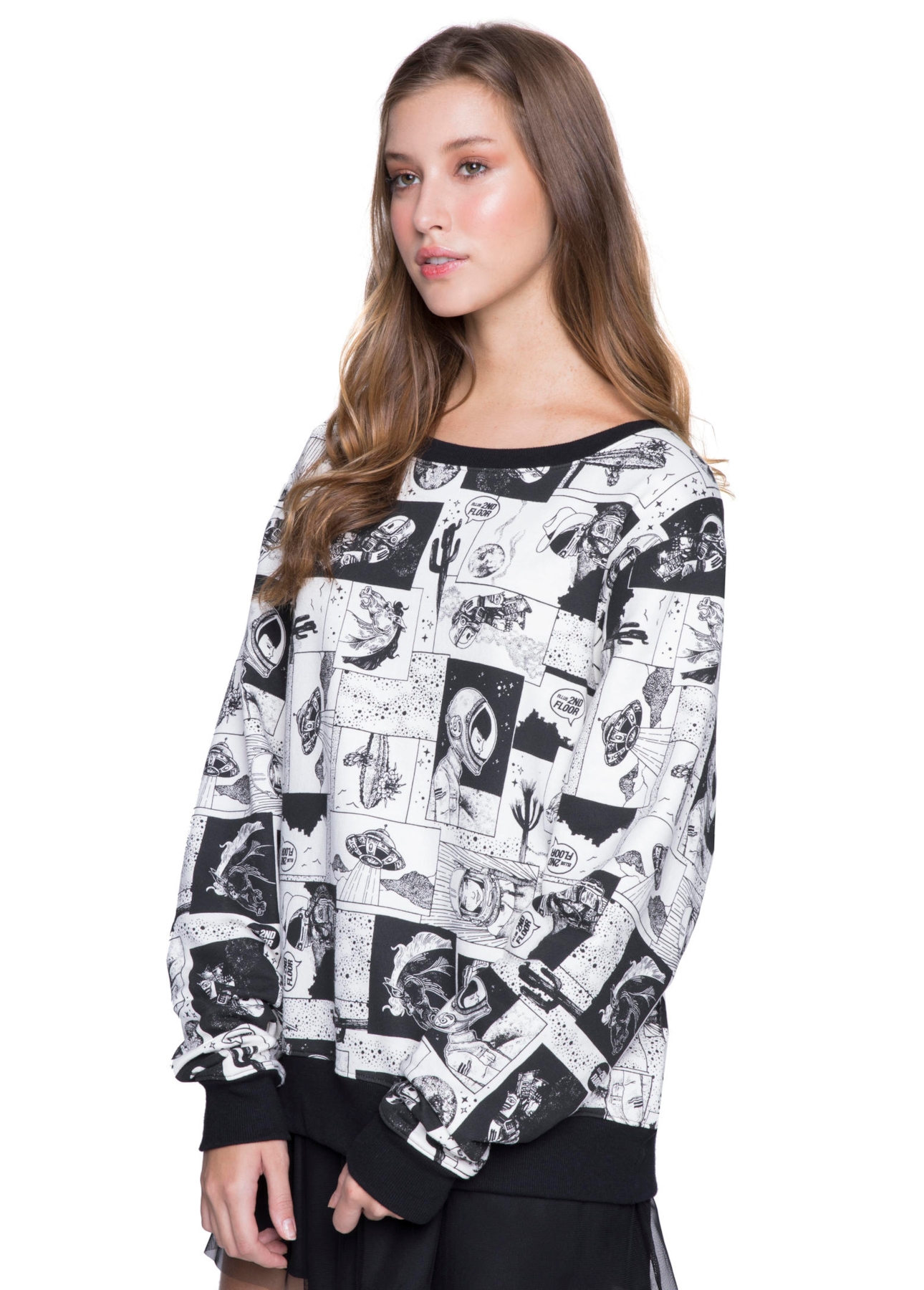 Moletom Geek Space Off White