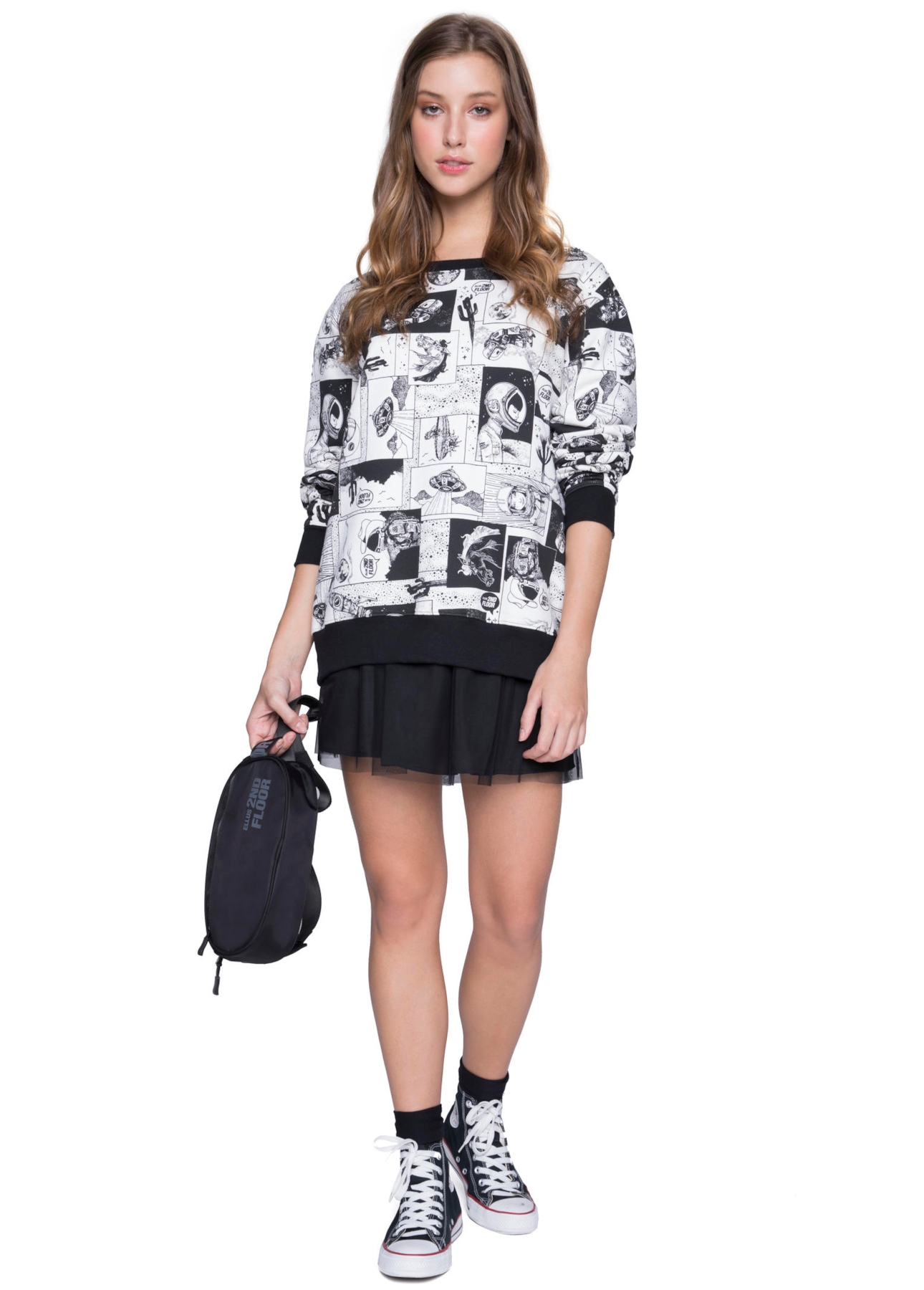 Moletom Geek Space Off White