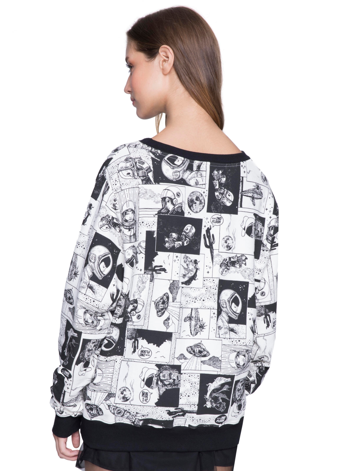 Moletom Geek Space Off White