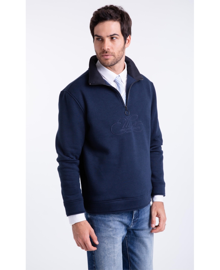 Moletom High Neck Dark Navy