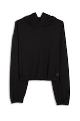 Moletom Jersey Blend Cropped Preto