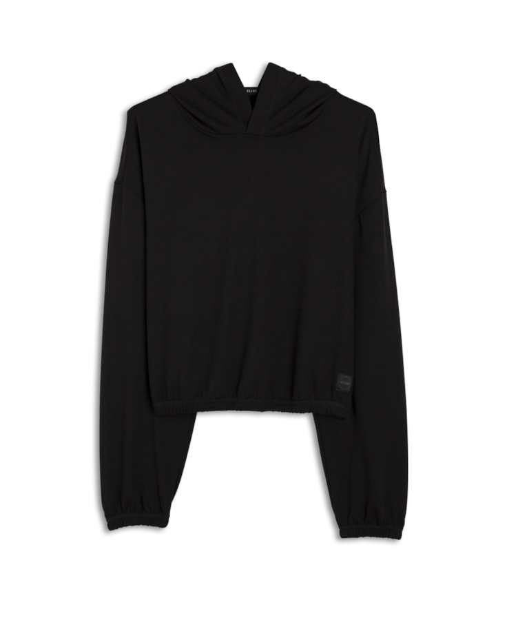 Moletom Jersey Blend Cropped Preto