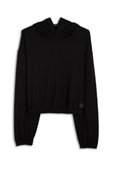 Moletom Jersey Blend Cropped Preto