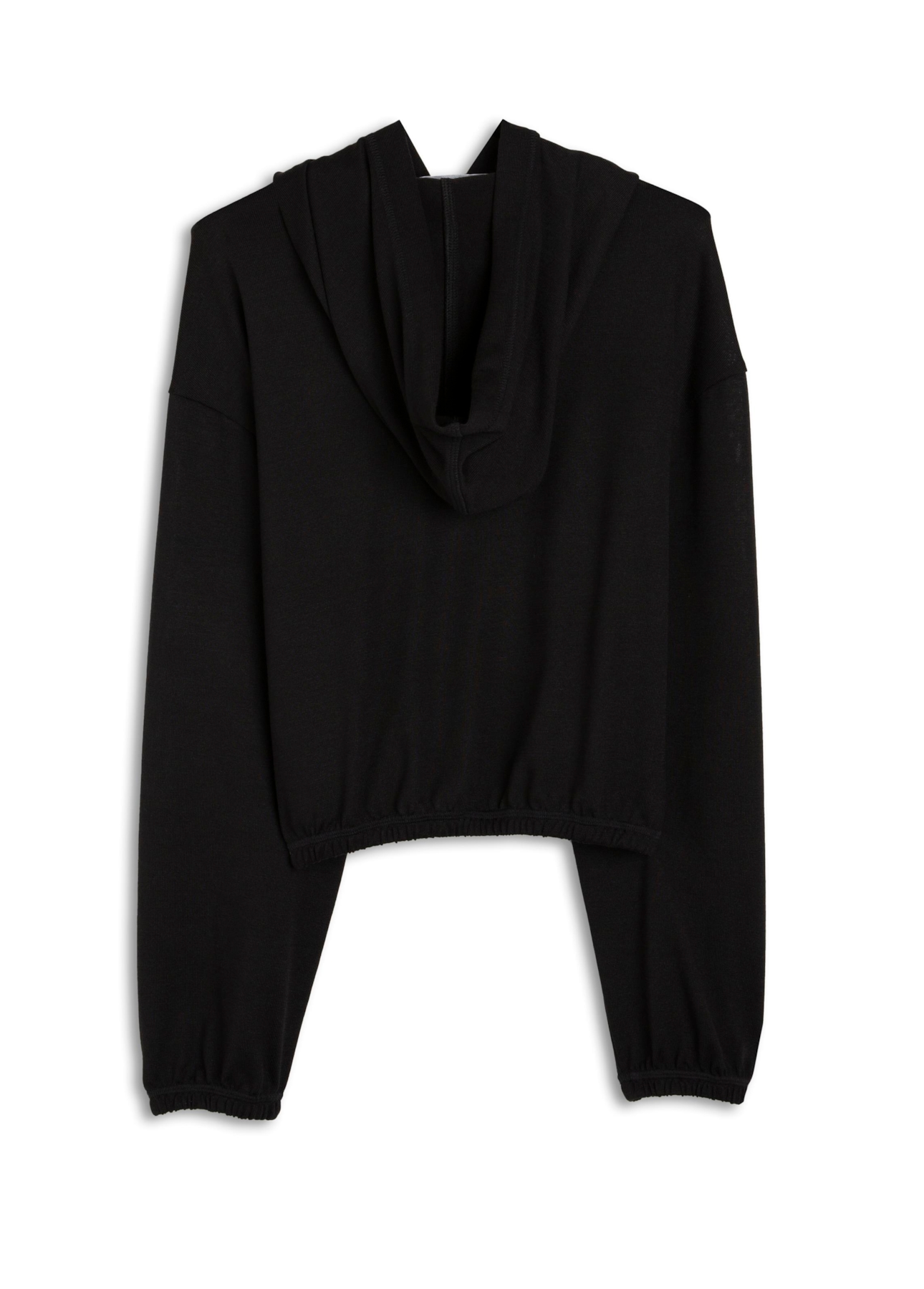 Moletom Jersey Blend Cropped Preto