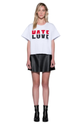Moletom Love Hate Boxer Branco