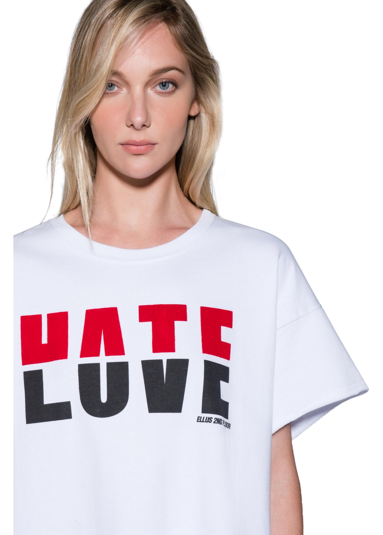 Moletom Love Hate Boxer Branco