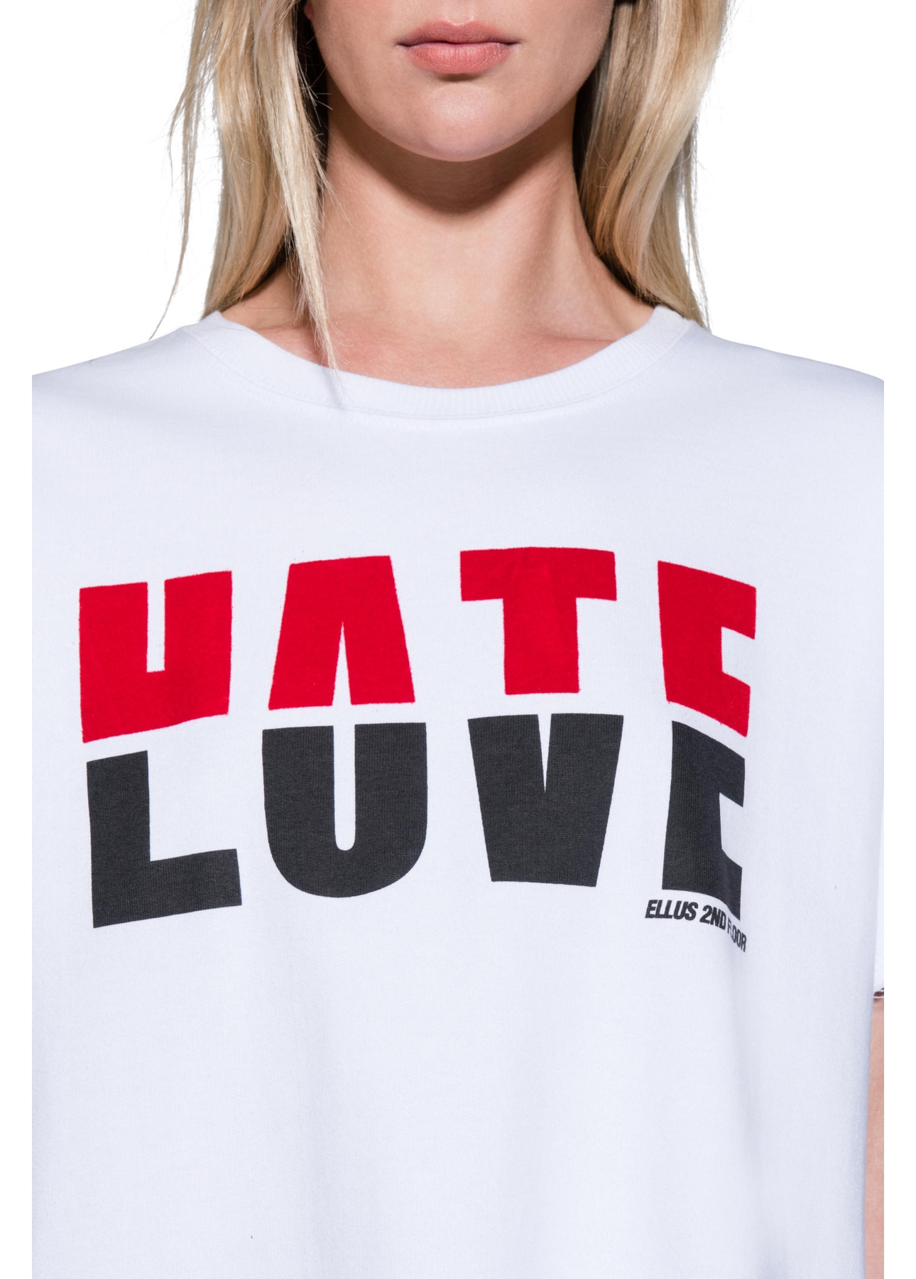 Moletom Love Hate Boxer Branco