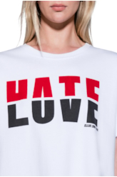 Moletom Love Hate Boxer Branco
