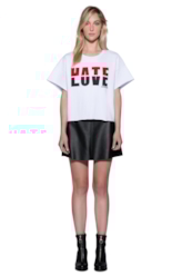 Moletom Love Hate Boxer Branco