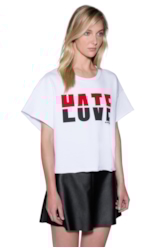Moletom Love Hate Boxer Branco