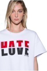 Moletom Love Hate Boxer Branco