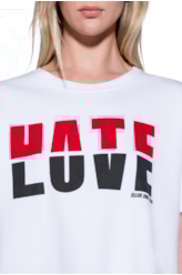 Moletom Love Hate Boxer Branco