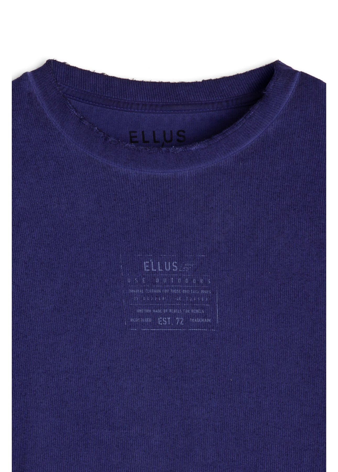 Moletom Moletom Rib Washed Outdoor c Purple Blue