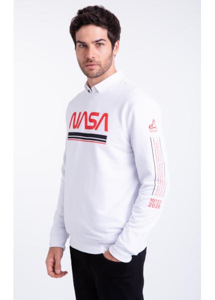 Moletom Nasa Beyond The Solar Branco