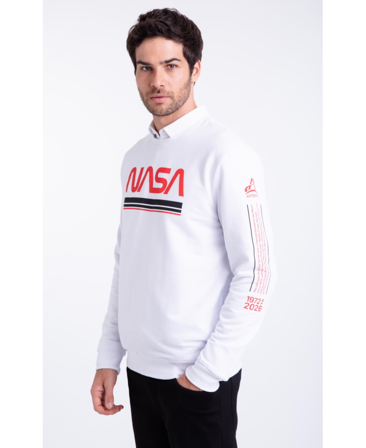 Moletom Nasa Beyond The Solar Branco