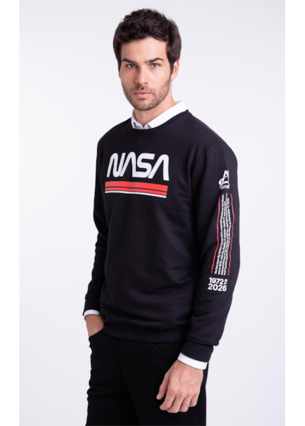 Moletom Nasa Beyond The Solar Preto
