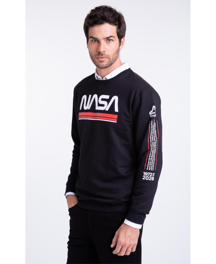 Moletom Nasa Beyond The Solar Preto