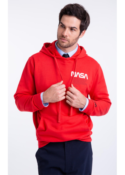 Moletom Nasa Worm Vermelho