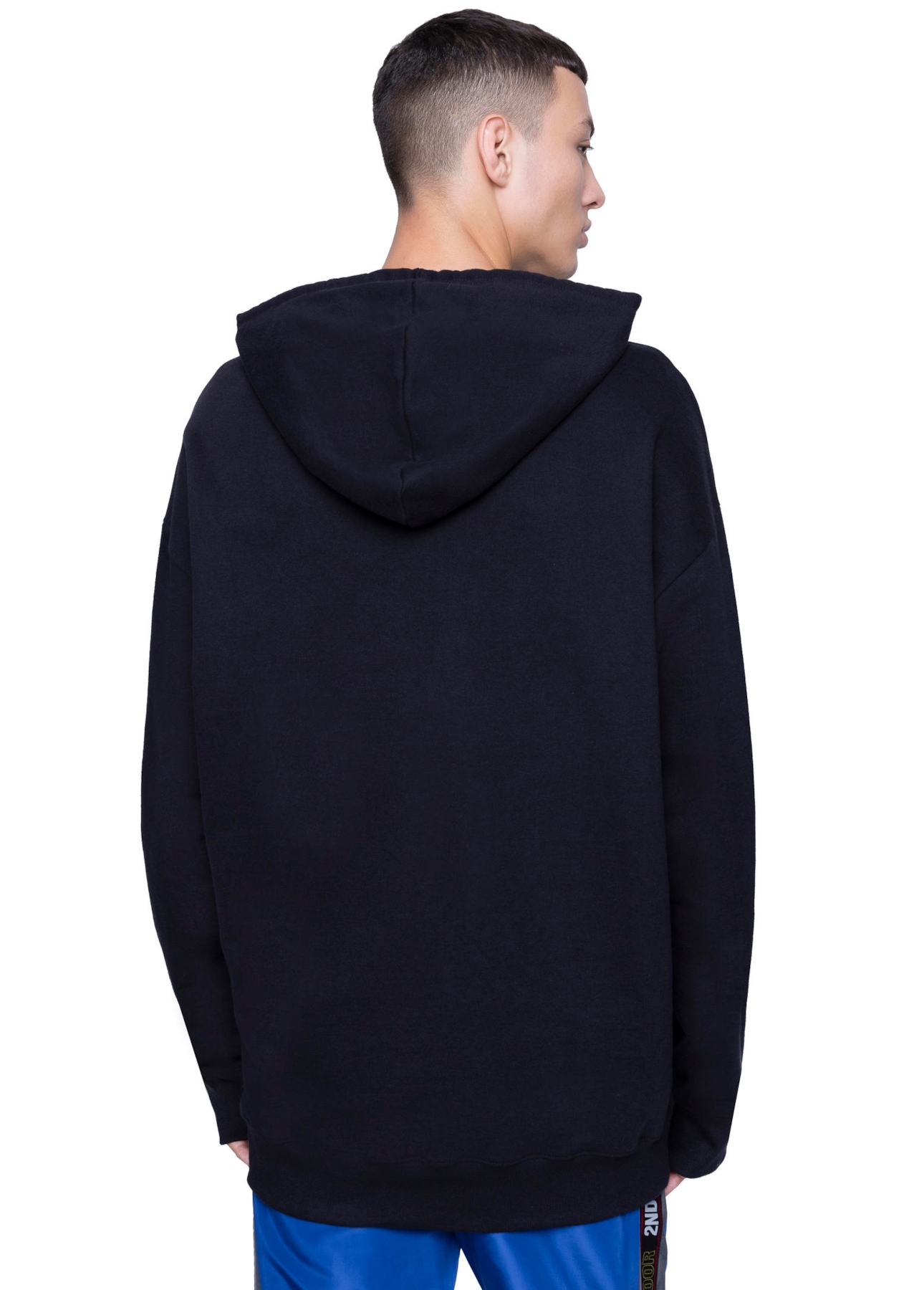 Moletom Oversized Seiya Head Capuz Ml Preto