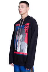 Moletom Oversized Seiya Head Capuz Ml Preto