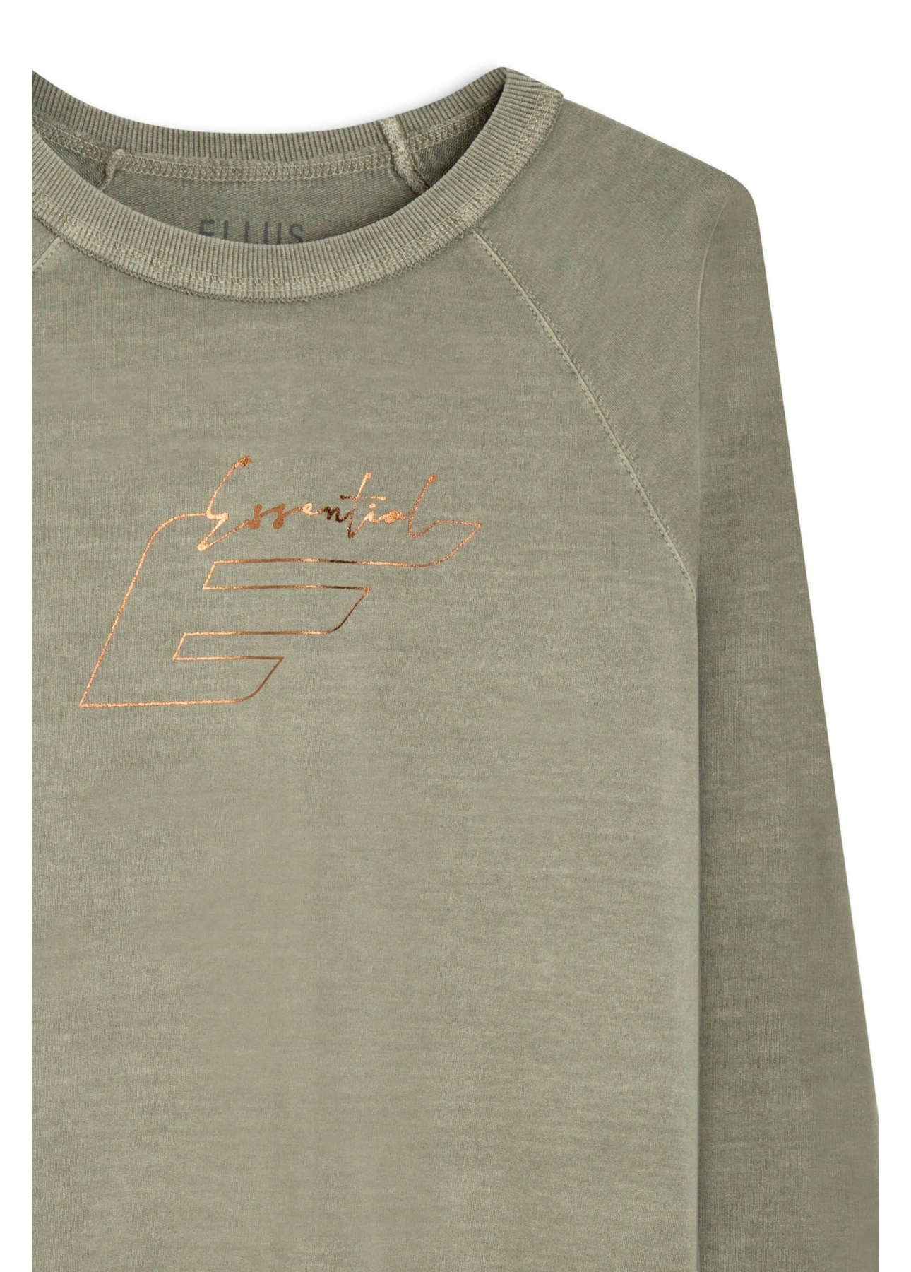 Moletom Raglan Ellus Essencial Stone Hemp