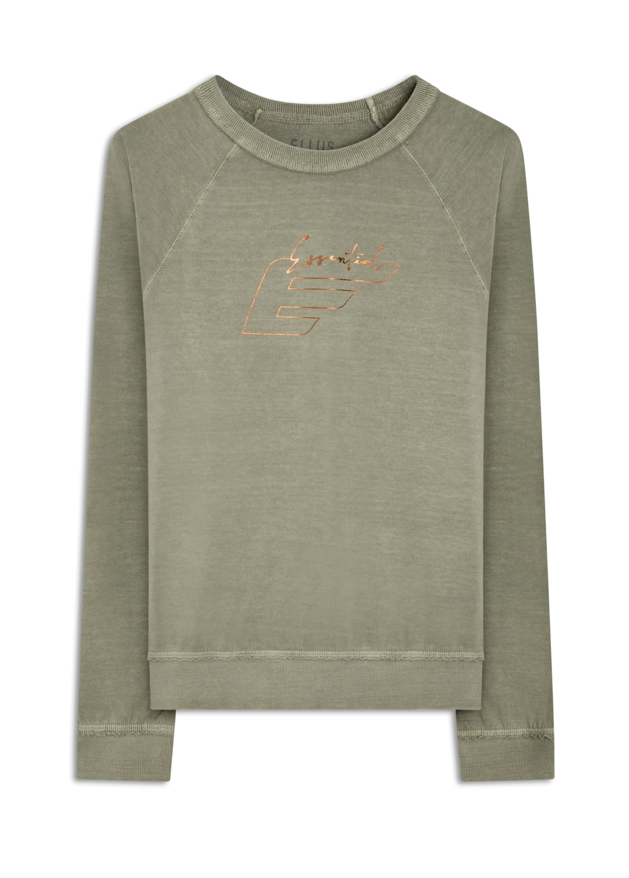 Moletom Raglan Ellus Essencial Stone Hemp
