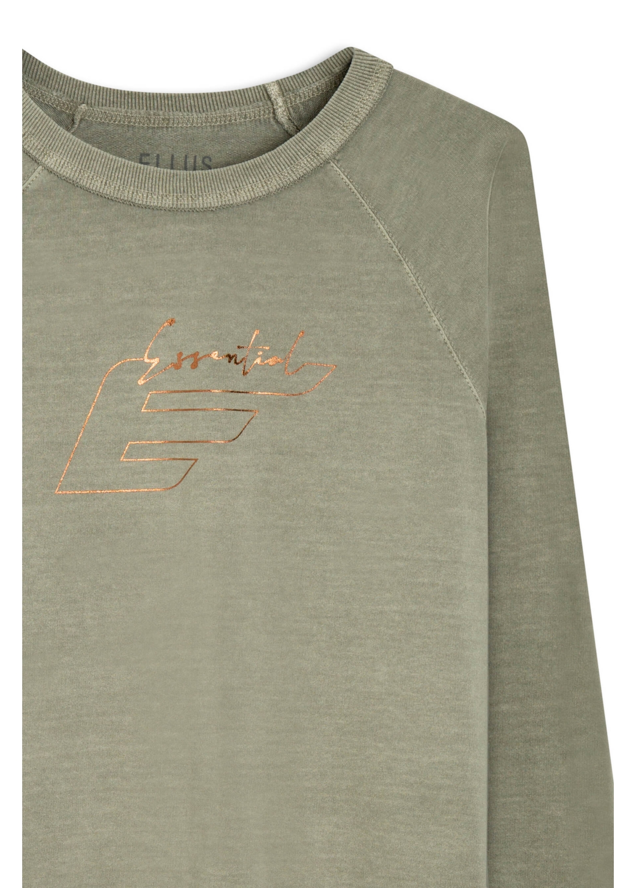 Moletom Raglan Ellus Essencial Stone Hemp