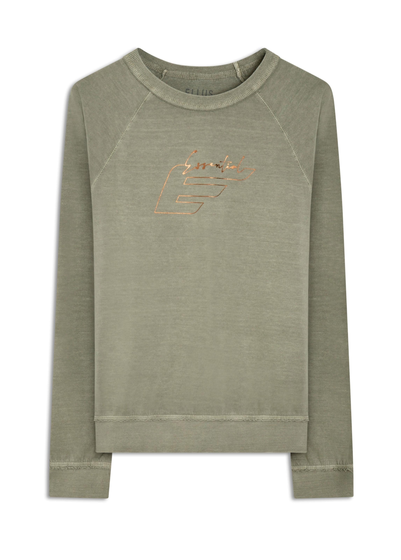 Moletom Raglan Ellus Essencial Stone Hemp