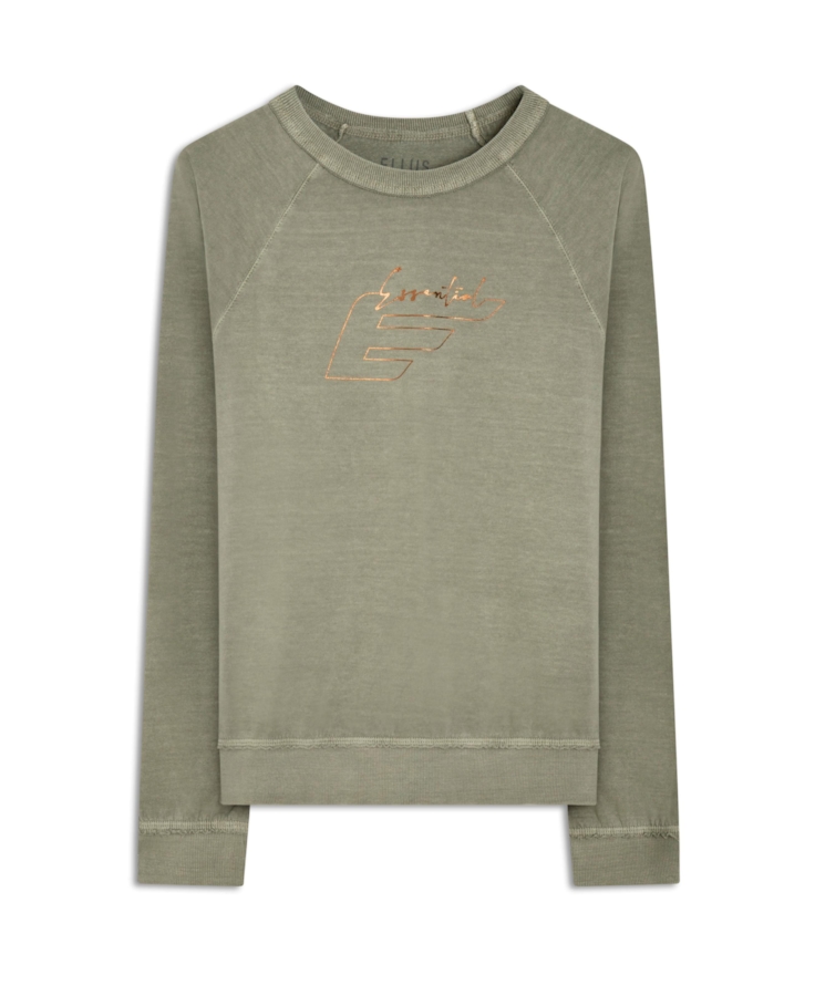 Moletom Raglan Ellus Essencial Stone Hemp