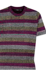 Moletom Stripe Bright Lurex Gelo