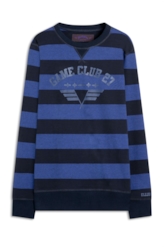 Moletom Striped Amaala Azul Bic