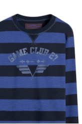 Moletom Striped Amaala Azul Bic