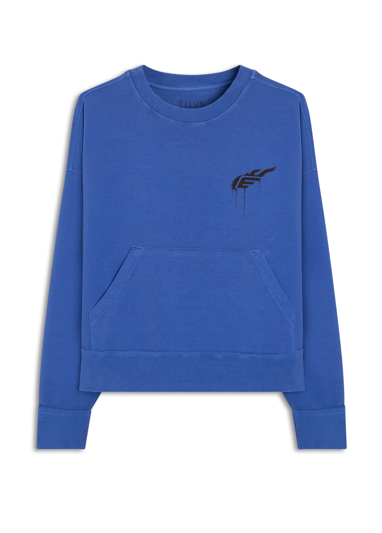 Moletom Washed Easa Fire Azul Bic