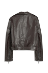 Natural Leather Perfecto Dark Brown