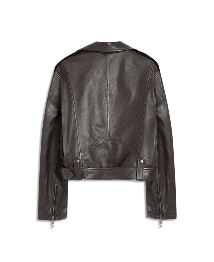 Natural Leather Perfecto Dark Brown