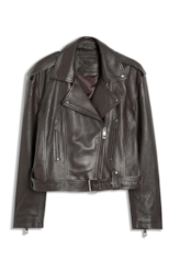 Natural Leather Perfecto Dark Brown