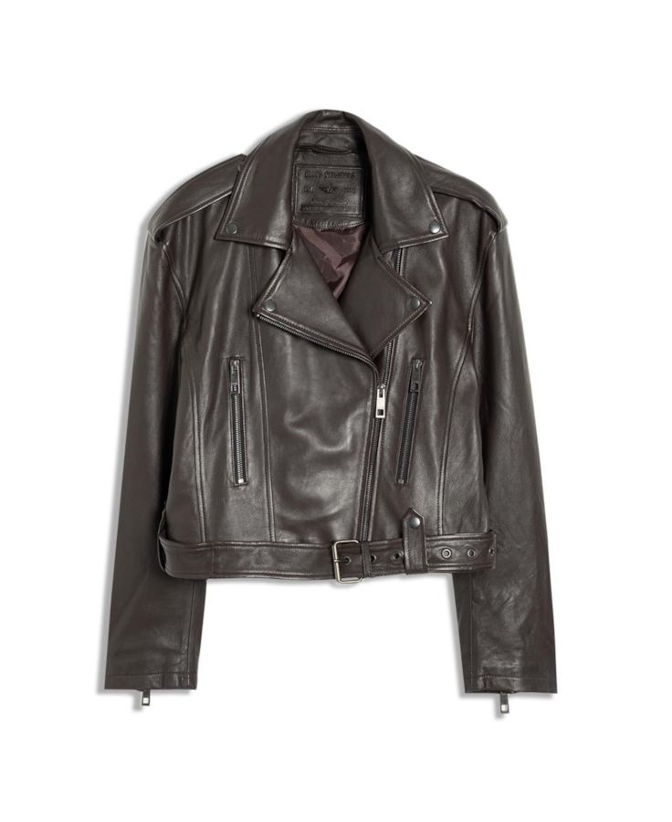 Natural Leather Perfecto Dark Brown