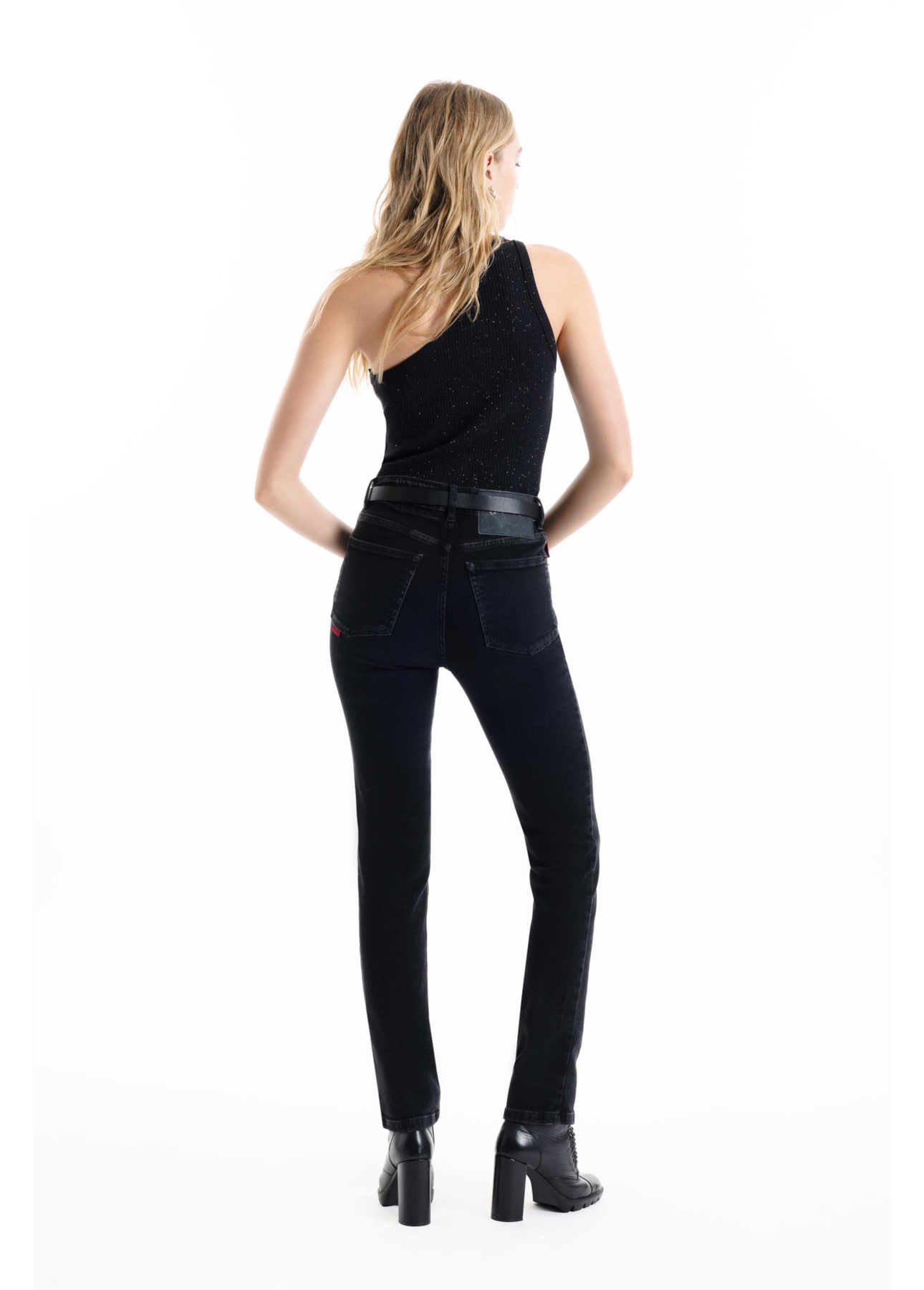 New Black Elastic Slim Pesp Triplo Lav.Black C/Luva