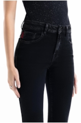 New Black Elastic Slim Pesp Triplo Lav.Black C/Luva