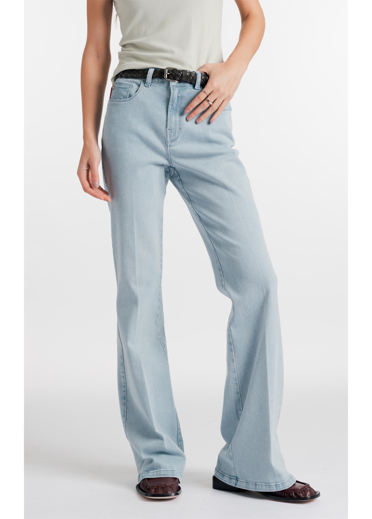 New Blue Stretch (Gisele Flare) 5 Pocket Lav. Claro Total
