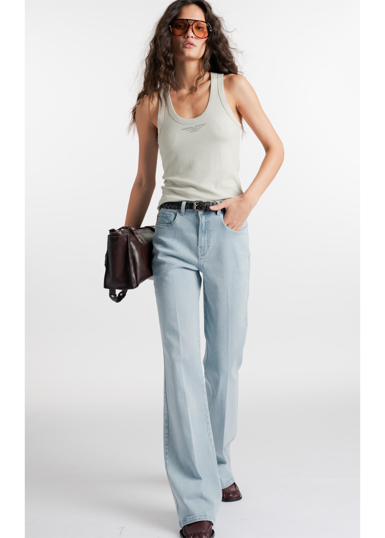 New Blue Stretch (Gisele Flare) 5 Pocket Lav. Claro Total