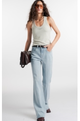 New Blue Stretch (Gisele Flare) 5 Pocket Lav. Claro Total