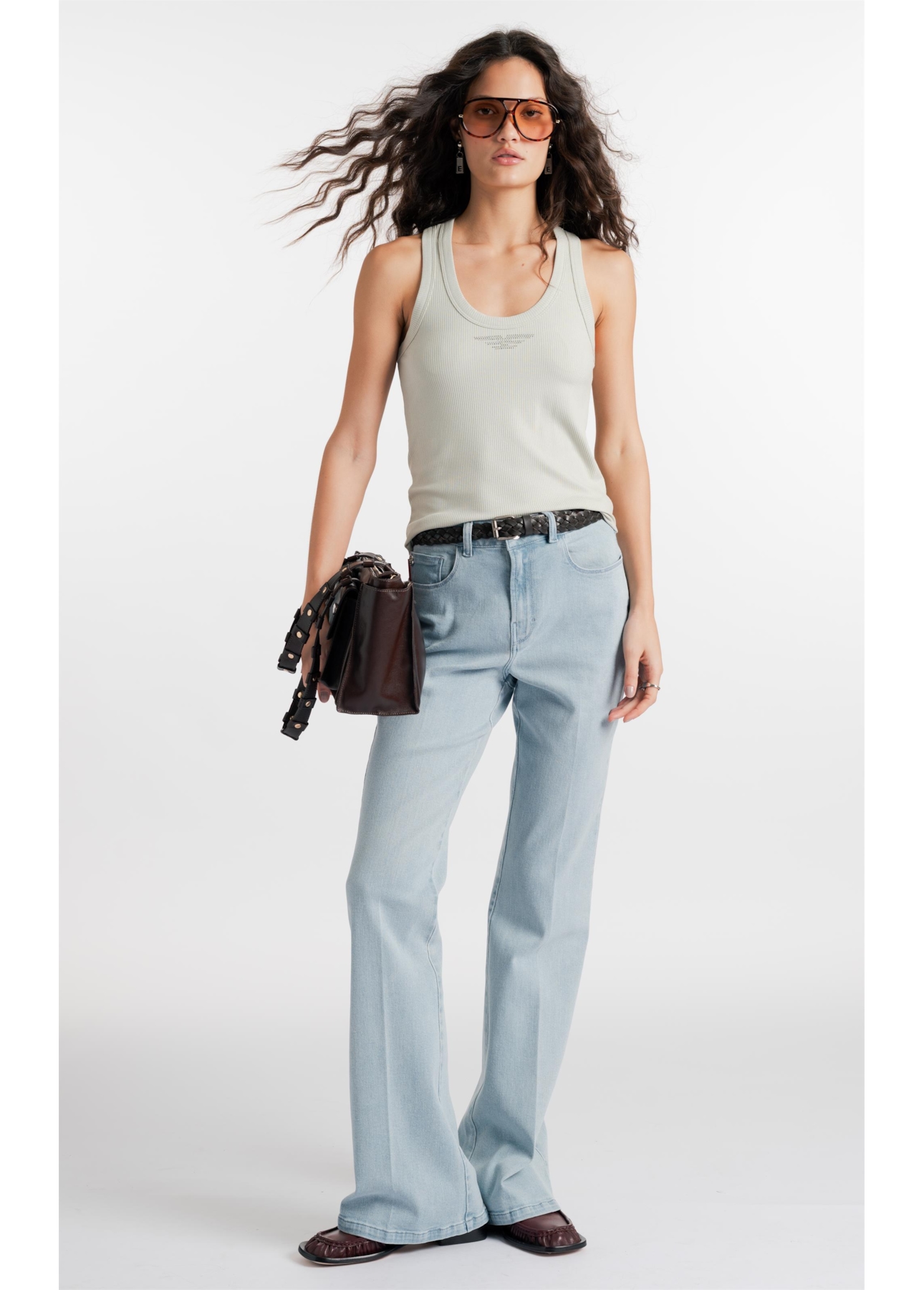 New Blue Stretch (Gisele Flare) 5 Pocket Lav. Claro Total