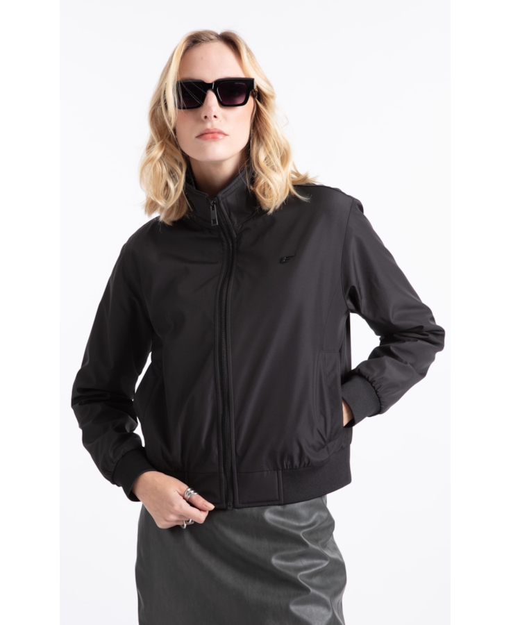 Nylon Padding Bomber Preto