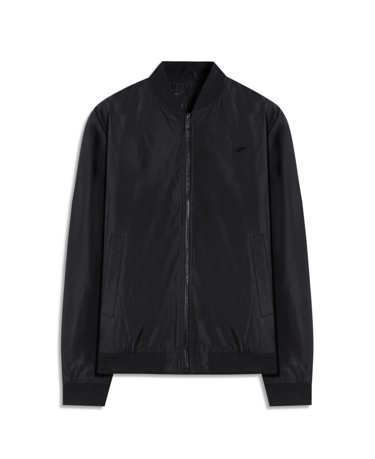 Nylon Padding College Bomber Preto
