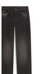 Ocean Elastic (Bootcut) 5 Pockets Lav.Black Com Resina