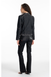 Ocean Elastic (Bootcut) 5 Pockets Lav.Black Com Resina