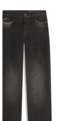 Ocean Elastic (Bootcut) 5 Pockets Lav.Black Com Resina